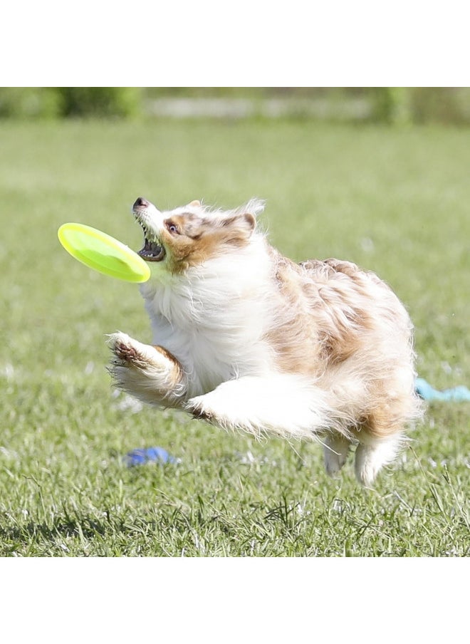 Hyperflite Jawz Pup World Toughest Competition Dog Disc Puncture Resistant Frisbee 7 Inch Lemon Lime