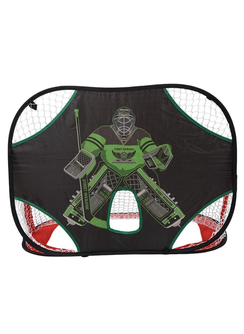 Foldable Multi-Use Childrens Soccer Goal Multi (hockey hockey) black