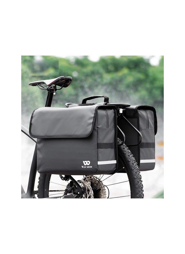 Rear seats with large capacity bike bags Colour:Black model:Bike bag