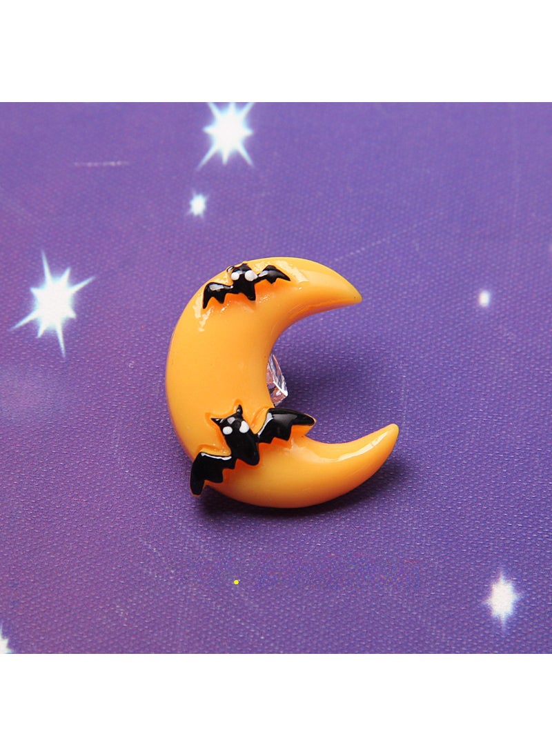 New resin accessories Halloween pumpkin skull ghost DIY ghost festival accessories mobile phone shell hair accessories material 11#