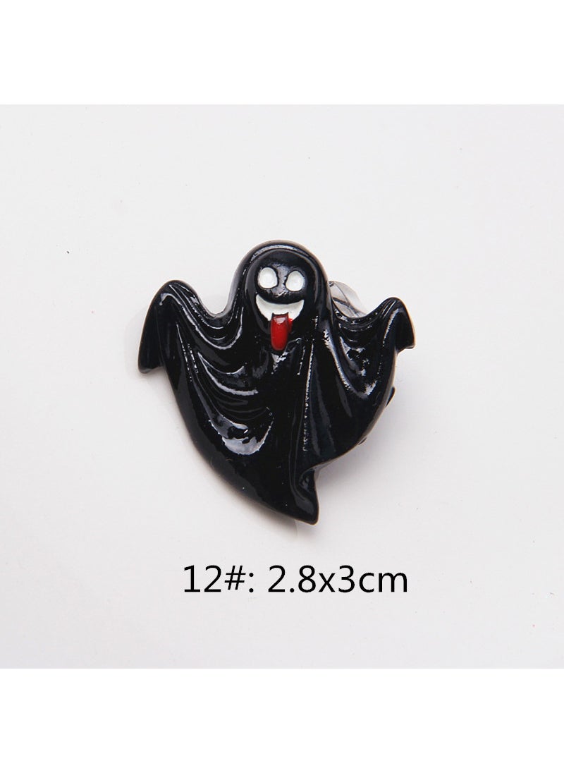 New resin accessories Halloween pumpkin skull ghost DIY ghost festival accessories mobile phone shell hair accessories material 12#