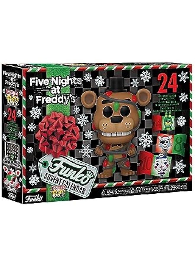 Advent Calendar: Five Nights At Freddy's (FNAF) 2023-24 Days Of Surprise - Collectable Vinyl Mini Figures - Mystery Box - Gift Idea - Holiday Xmas for Girls, Boys & Kids