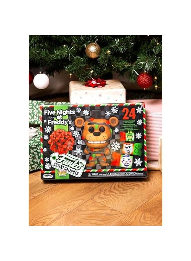 Advent Calendar: Five Nights At Freddy's (FNAF) 24 Days Of Surprise - Collectable Vinyl Mini Figures - Mystery Box - Gift Idea - Holiday Xmas for Girls, Boys & Kids