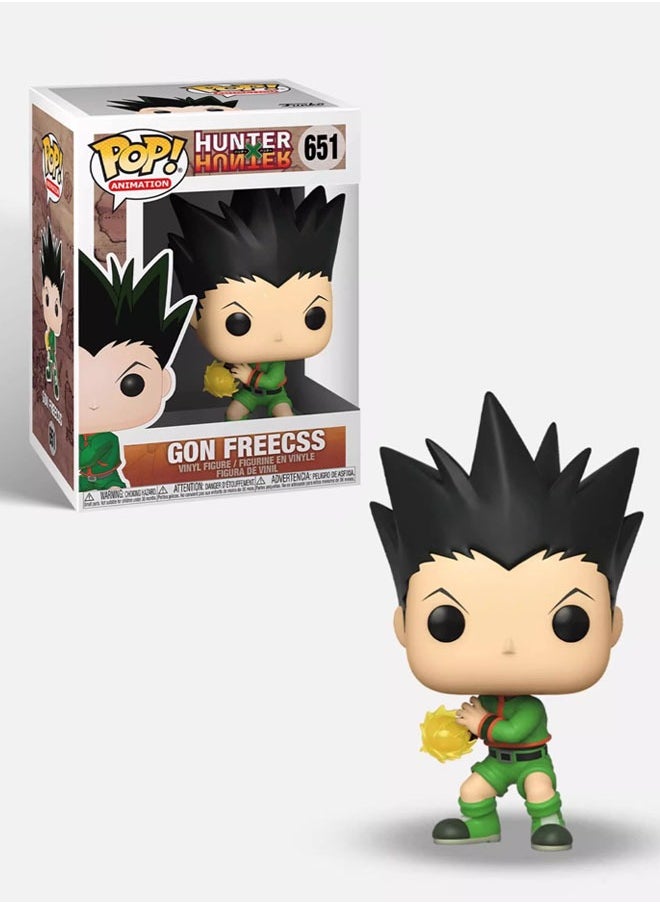 Funko Pop Animation HUNTER×HUNTER Gon Freecss 651 Vinyl Action Figure Toys Dolls for Kids