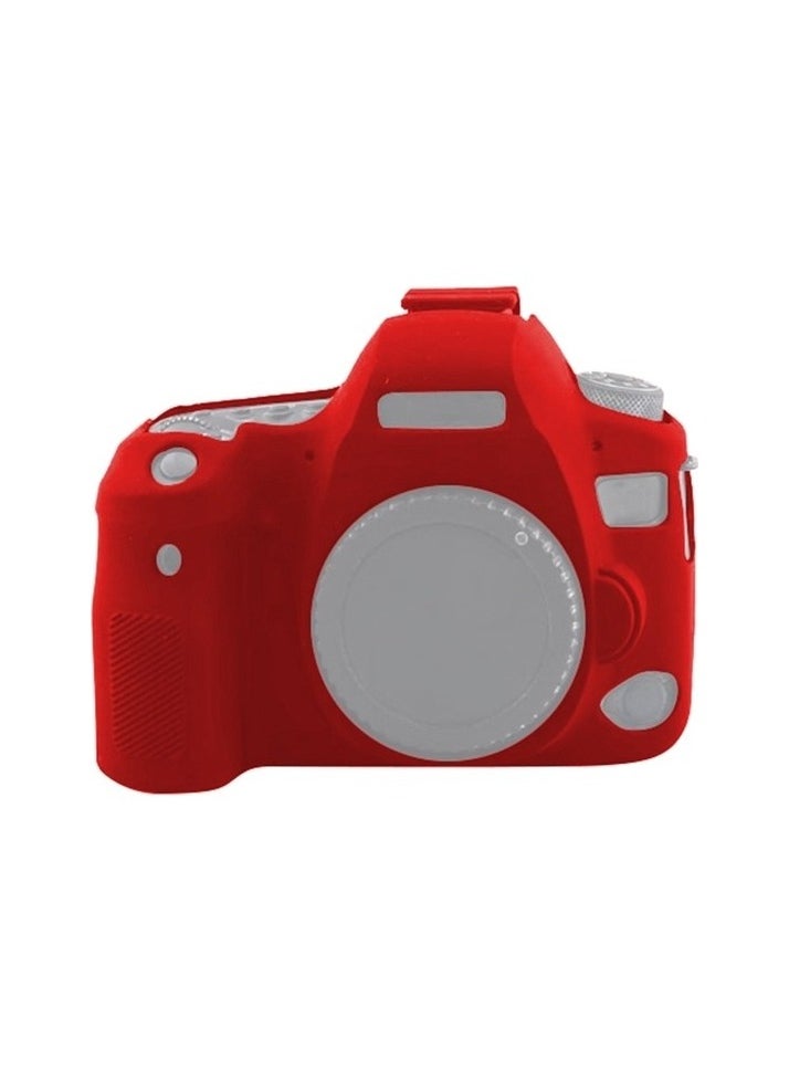 Soft silicone case for Canon EOS 6D Mark II - Red Colour:Red