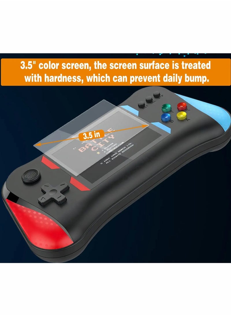 Portable Handheld Game Console for Kids Adults, 3.5 inches Large Screen Preloaded 500 FC/NES Classic Retro Video Games, 1200mAh Rechargeable Battery Support for Connecting TV and Two Players