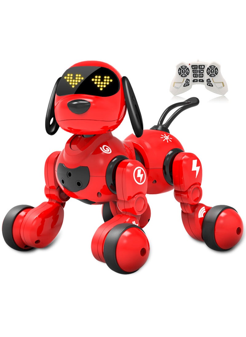 WinJoy 18011 Interactive Robot Dog Smart Pet Toy for Kids Red