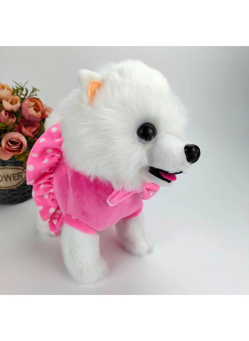 Electric Plush Toy Dog Bo Mei Bi Bear Singing Walking Dog Calling Simulation Electronic Pet Dog Children Pink