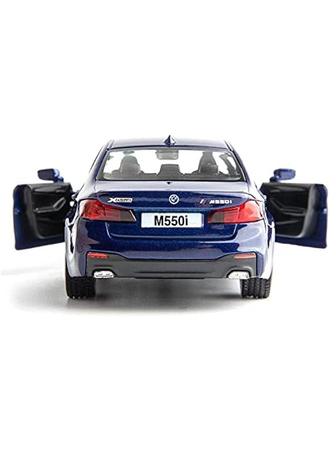 BMW M550i Car Model 1:36 Diecasting Alloy Toy Car, Pull Back Vehicles Toy Car for Toddlers Kids Boys Girls Gift Blue