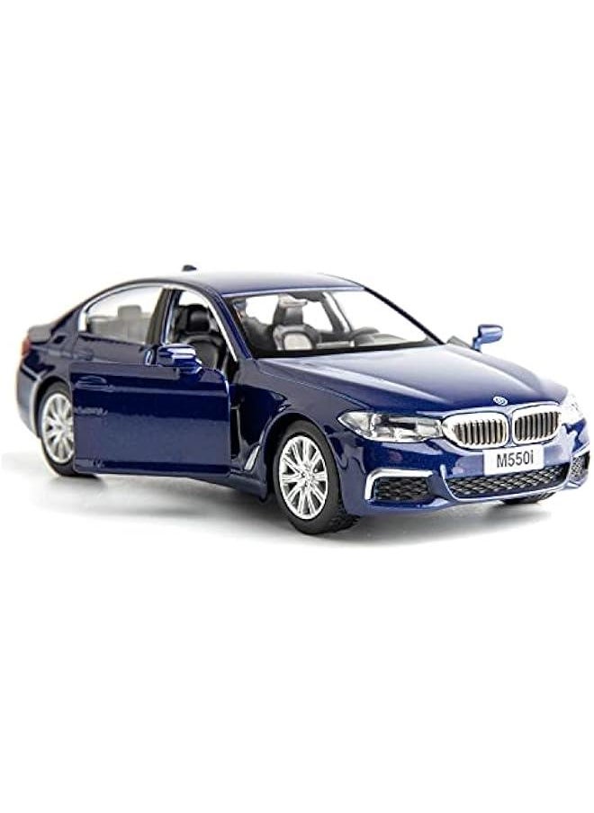 BMW M550i Car Model 1:36 Diecasting Alloy Toy Car, Pull Back Vehicles Toy Car for Toddlers Kids Boys Girls Gift Blue