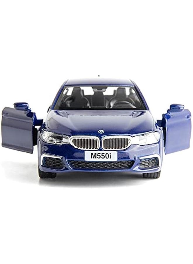 BMW M550i Car Model 1:36 Diecasting Alloy Toy Car, Pull Back Vehicles Toy Car for Toddlers Kids Boys Girls Gift Blue