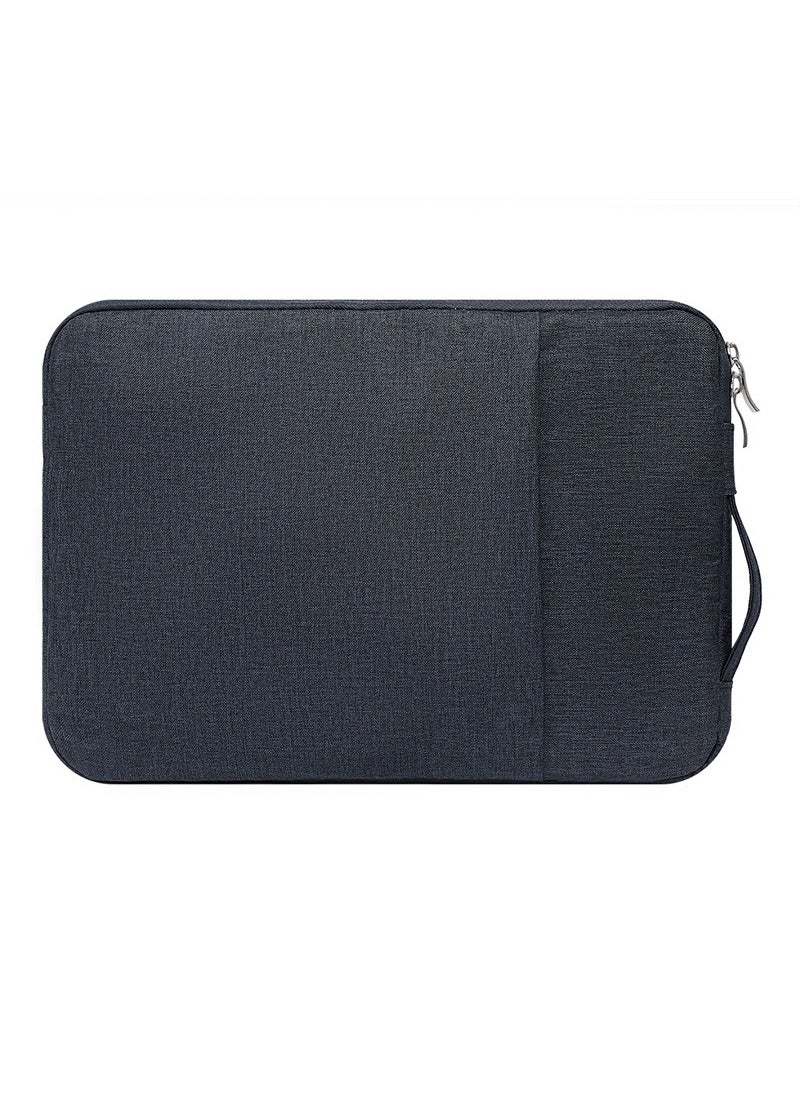 Oxford Fabric Notebook Sleeve for Mac 13 Huawei 14 inch with Plush Lining Navy