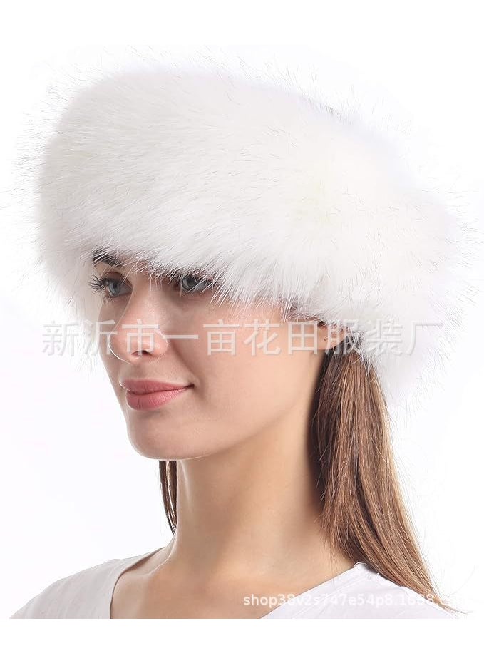 Cross-border autumn and winter Christmas performance clothing furry gloves leg cover thickened sleeve foot cover plush cuff cover suit White empty top hat