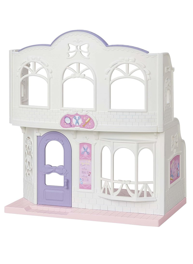 Pony's Hair Salon Playset |Two-Story Salon with Hair Styling Accessories, Dresser, Shampoo Basin, and More | Includes Pony Girl Figure | Ages 3 & Up