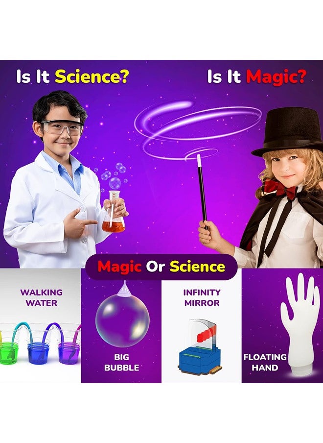 Smartivity Magic of Science Experiment Kit for Boys & Girls Age 4-6-8| Birthday Gift for Kids Age 4-8 | Kids Safe Physics & Chemistry Kit | STEM Educational Fun Toys | Made in India