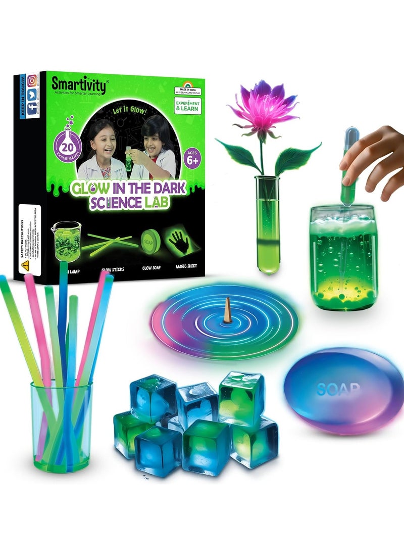 Smartivity Magic Glow in The Dark Science Experiment Kit for Kids 6-14 | Birthday Gifts for Boys & Girls | Chemistry Kit for Age 6-8-10-12-14 Years