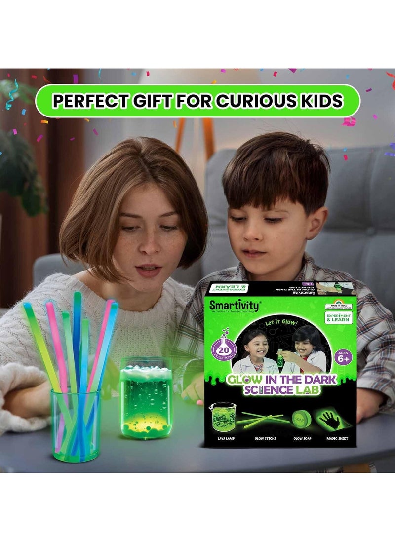 Smartivity Magic Glow in The Dark Science Experiment Kit for Kids 6-14 | Birthday Gifts for Boys & Girls | Chemistry Kit for Age 6-8-10-12-14 Years