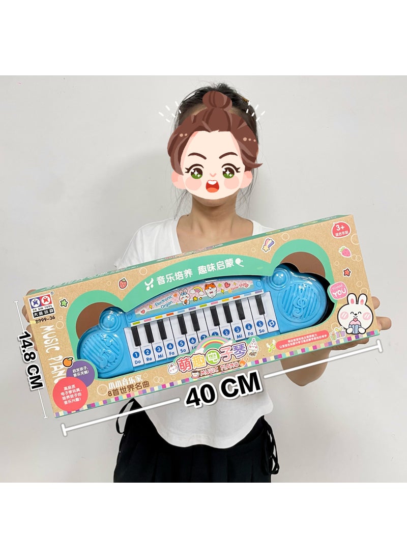 Kids Piano Toy with Music Gift Meng Fun Electronic Organ 999-36 [2 Color Random]]