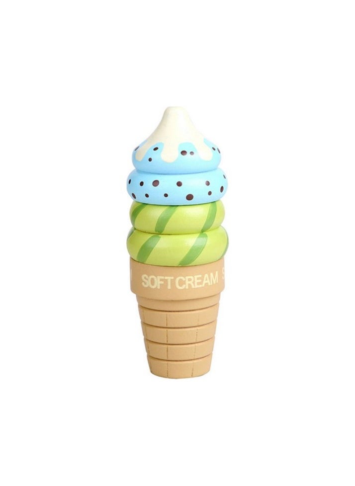 Magnetic Strawberry Chocolate Ice Cream Ice Cream Toys Colour:Navy blue