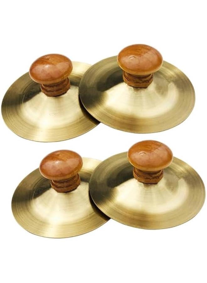 4pcs Children's Percussion Instrument Mini Cymbals Mini Hand Bells Small Cymbals Kids Mini Cymbal Brass Cymbals Copper Cymbals Hand Cymbals Toys Music Toddler Metal Spain