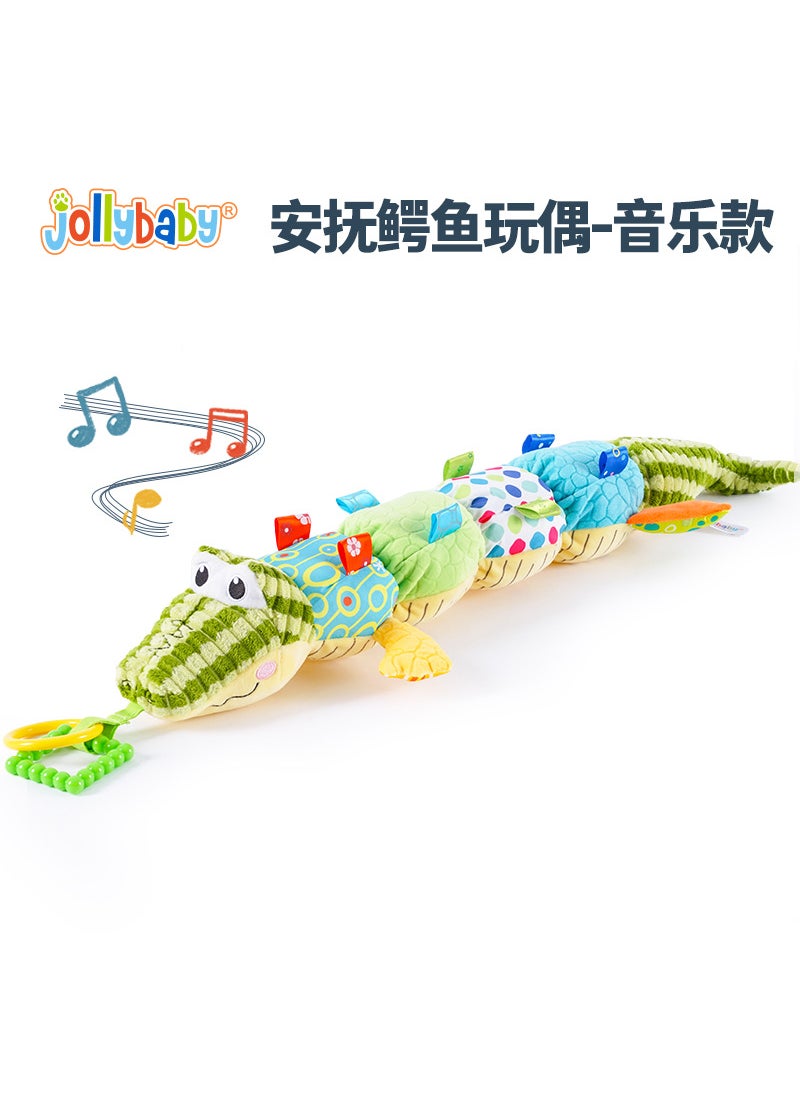 Jollybaby Soothing Sleep Toy, Height Measurement Doll Baby 0-1 Pacify the crocodile doll (music)