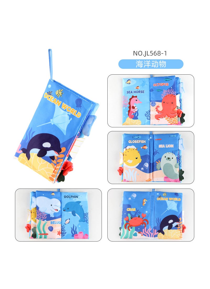 Early Education Baby 3D Fabric BookNO.JL568-1 marine animals 40.4g NO.JL568-1 marine animals 40.4g