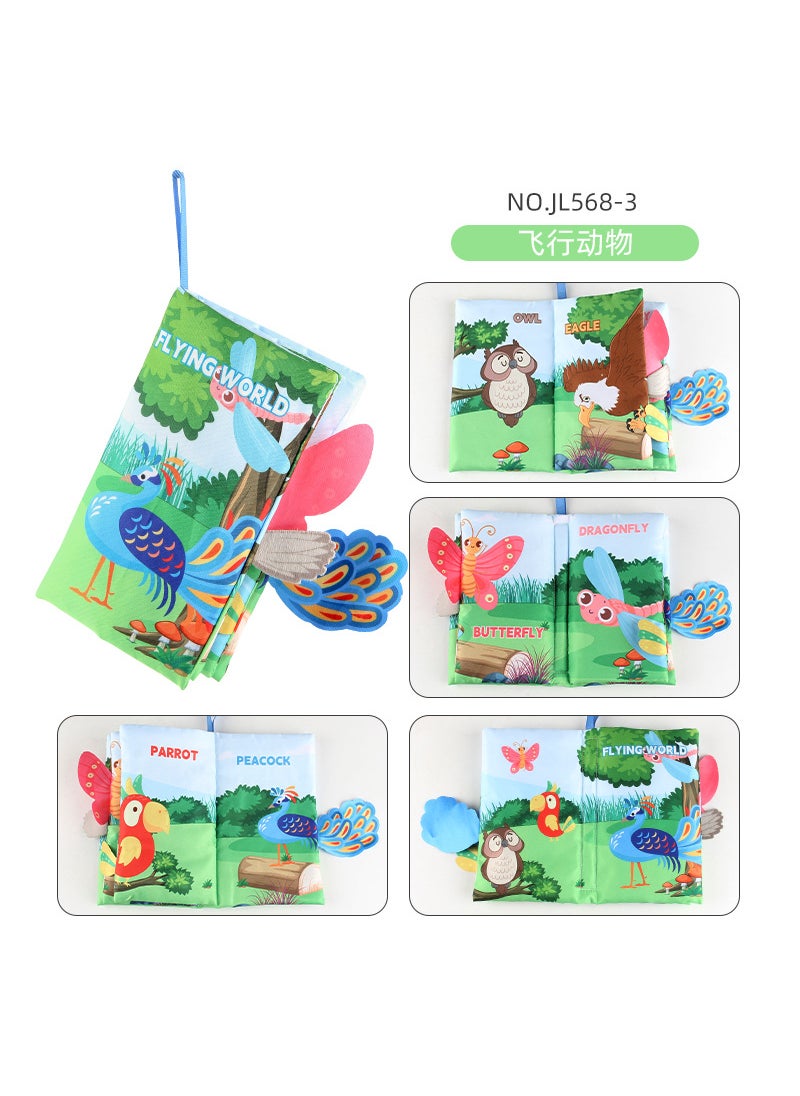 Early Education Baby 3D Fabric BookNO.JL568-3 flying animals 40.4g NO.JL568-3 flying animals 40.4g