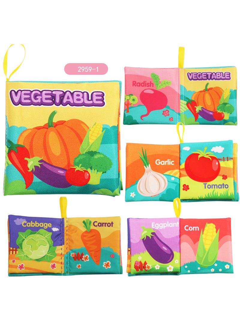 3D Animal Cloth Book for Baby Early Learning2959-6 vegetable alphabet cloth book 2959-6 vegetable alphabet cloth book