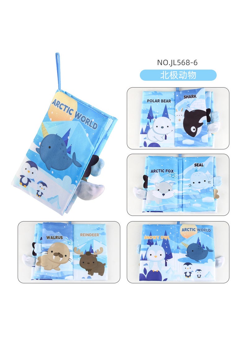 Early Education Baby 3D Fabric BookNO.JL568-6 Arctic animals 40.4g NO.JL568-6 Arctic animals 40.4g