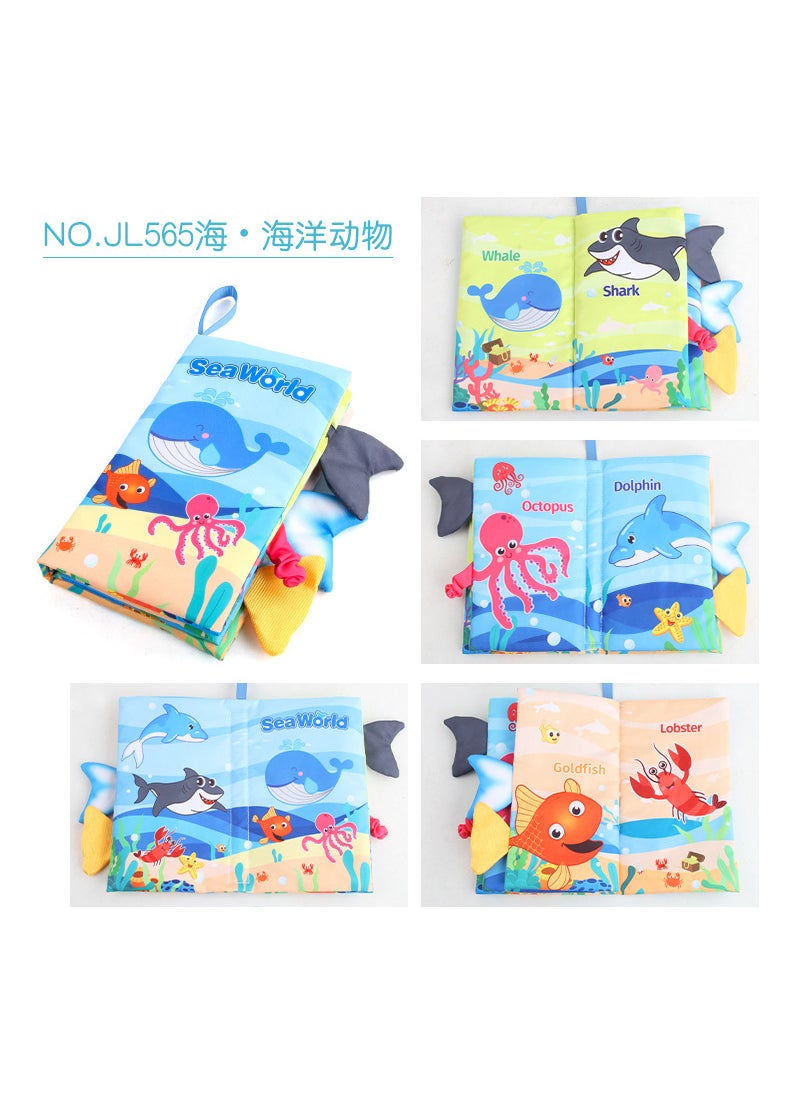 Early Education Baby 3D Fabric BookNO.JL565 Sea Marine Animals 37.2g NO.JL565 Sea Marine Animals 37.2g