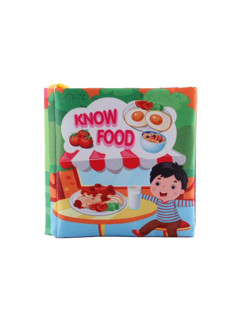 3D Animal Cloth Book for Baby Early Learning2958-4 food cloth book 23.4g 2958-4 food cloth book 23.4g