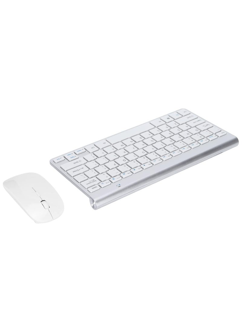 Wireless Keyboard Mouse Combo-WHITE