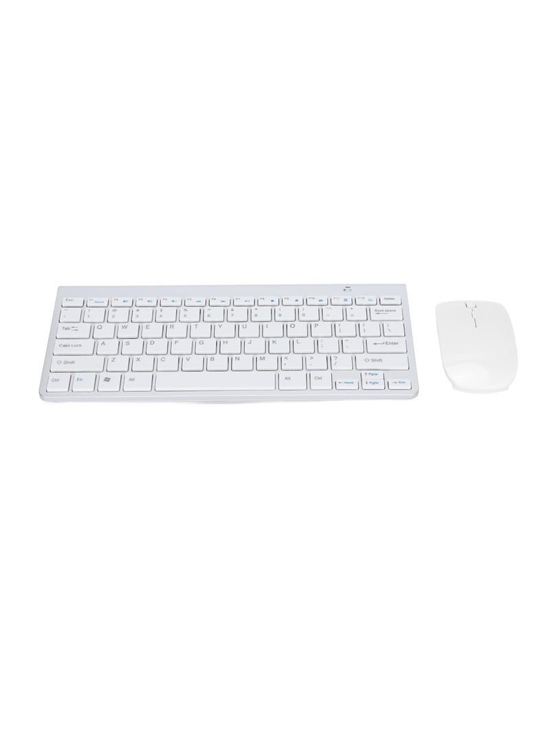 Wireless Keyboard Mouse Combo-WHITE