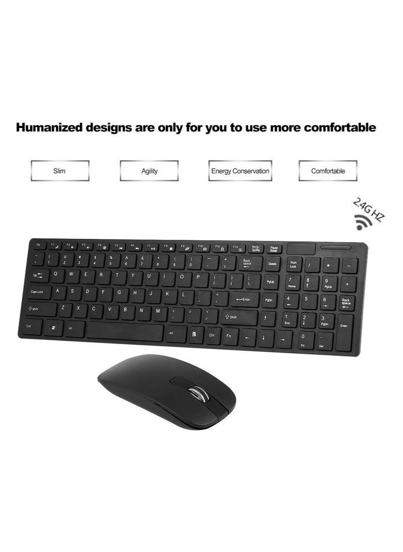 Wireless Keyboard Mouse Combo-BLACK