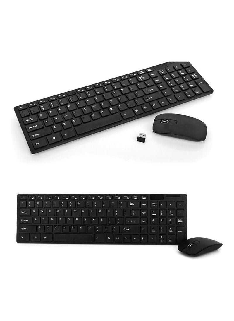 Wireless Keyboard Mouse Combo-BLACK