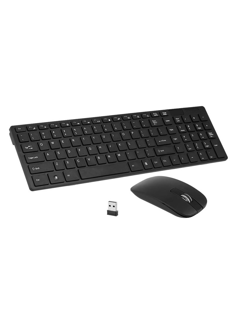 Wireless Keyboard Mouse Combo-BLACK