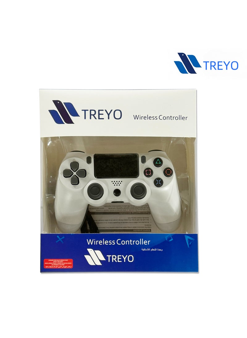 Wireless PS4 Controller - Dual Vibration, LED Touch Pad, Audio Function, Compatible with PS4 Pro/Slim/PC, Pro-Level Gaming Experience