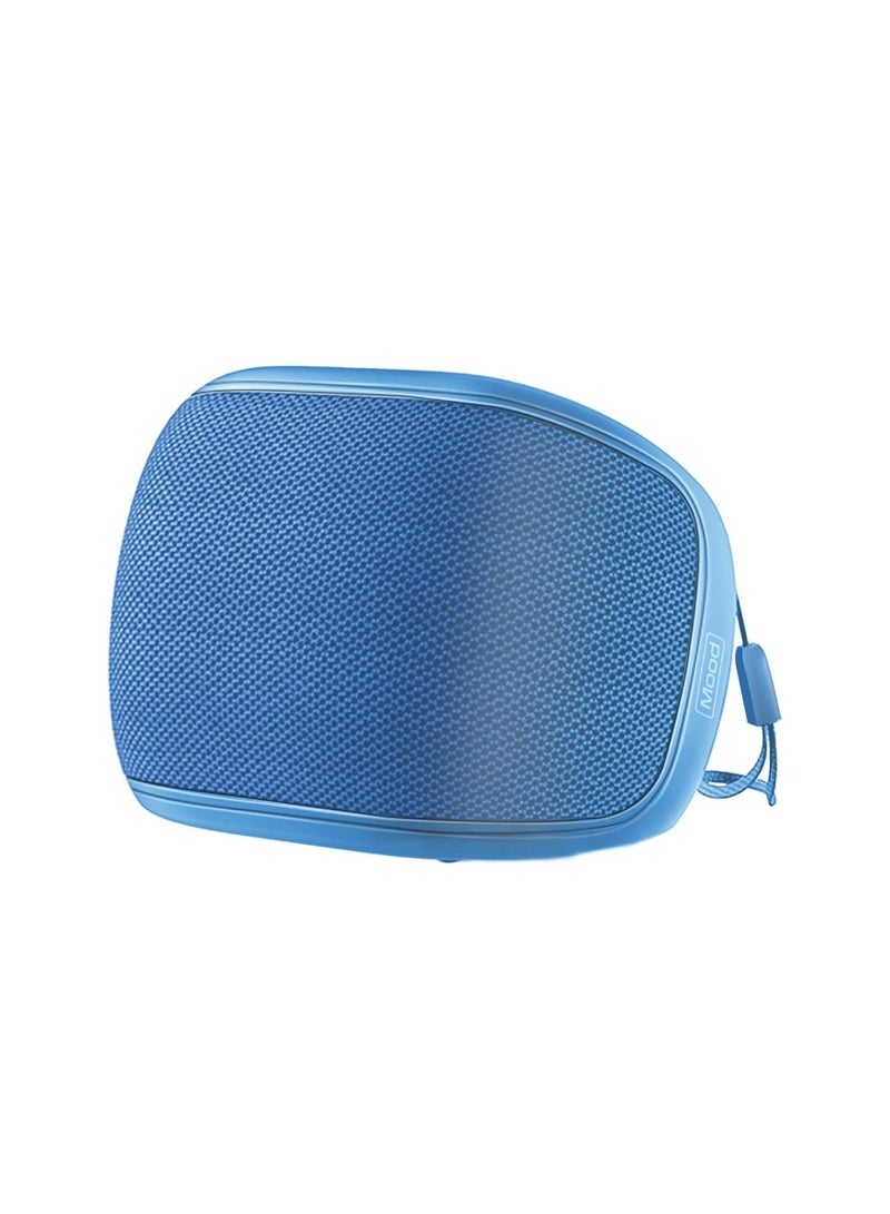 Bluetooth Speaker, 5W True Wireless IPX4 Water Resistant Portable Speaker with HD Sound, Long 24H Playtime, USB Flash Port, AUX Port and TF Card Slot for iPhone 16, iPad, S25, Mood - Blue