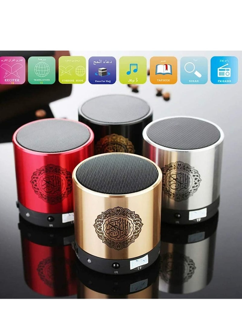 Portable Quran Speaker MP3 Player – 8GB Storage, TF Card Support, FM Radio, with Remote Control for Easy Navigation