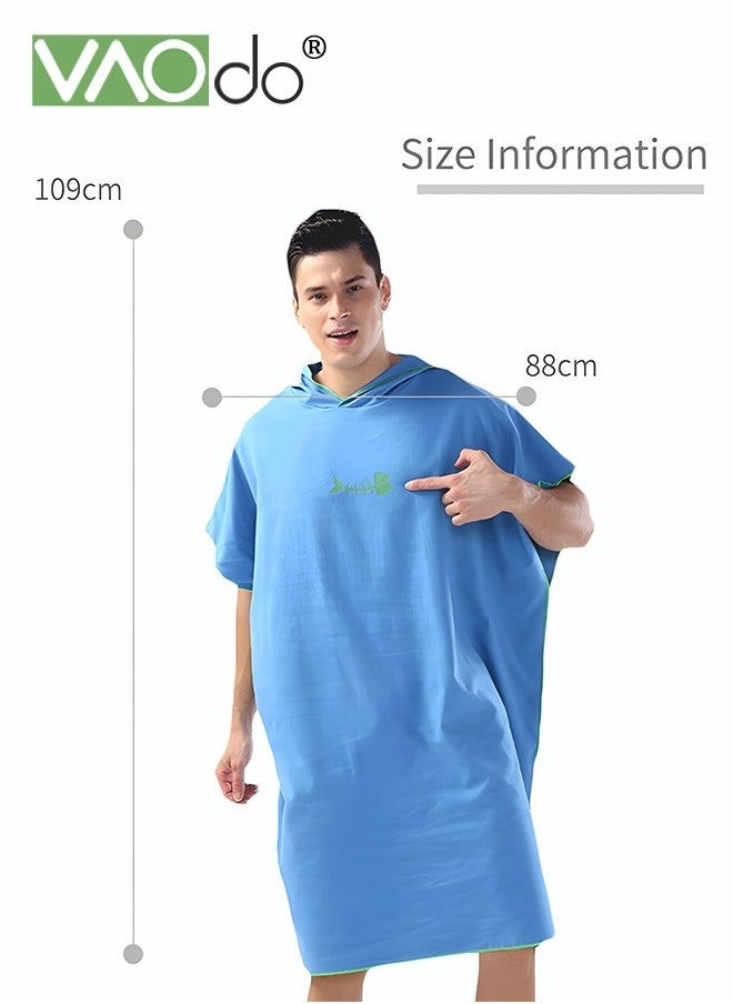 Beach Bathrobe Thickened Soft Material Quickly Absorbs Moisture Suitable for Men and Women Swimming Pool Beach Bathroom