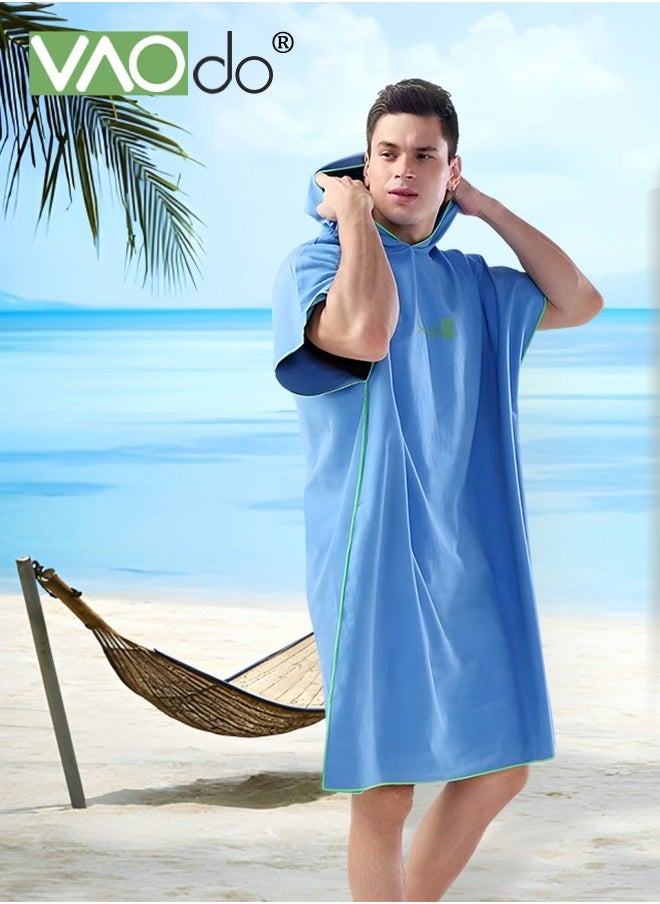 Beach Bathrobe Thickened Soft Material Quickly Absorbs Moisture Suitable for Men and Women Swimming Pool Beach Bathroom