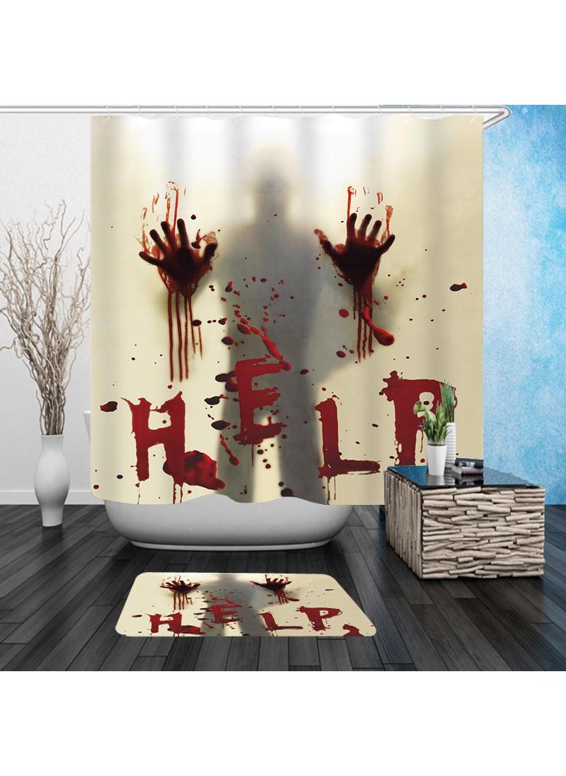 Terrifying Trick Waterproof Shower Curtain Bathroom Waterproof Shower Curtain Bathroom Dry Wet Separation Shower Curtain