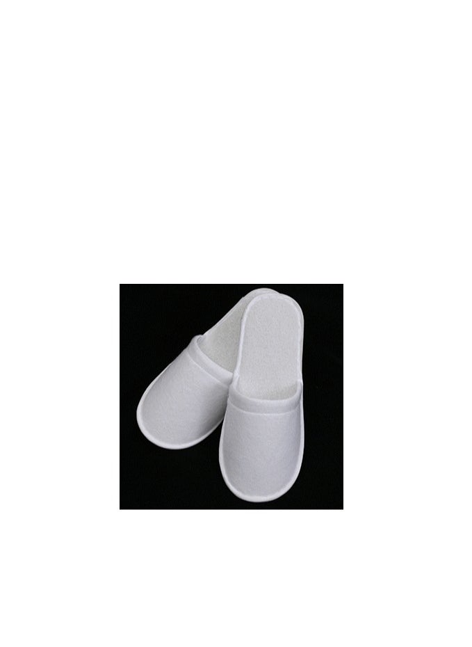 24 pairs of disposable slippers White, handmade non-woven material