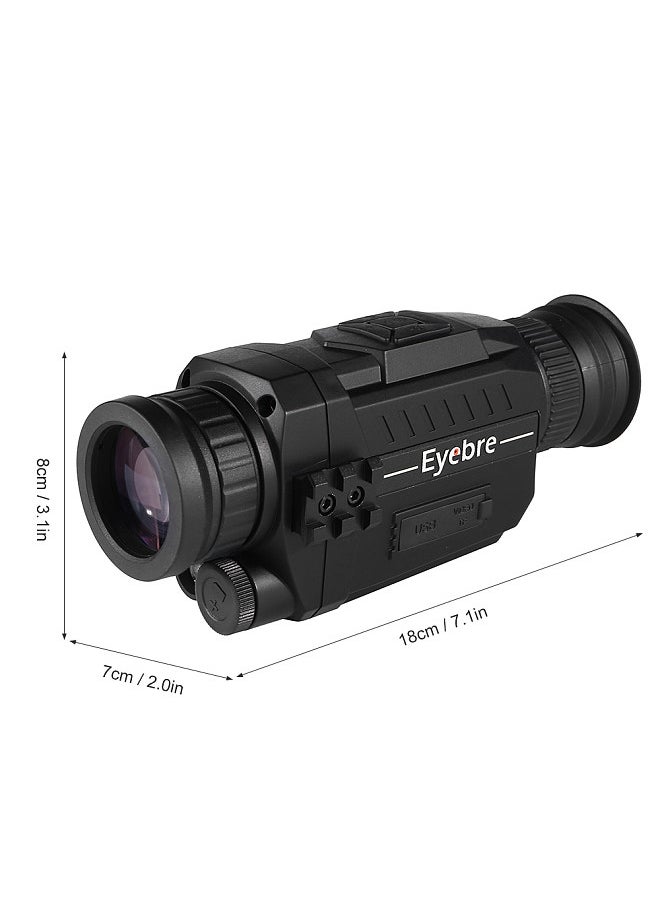 5X35 Multi-functional Digital Night Vision Monocular Telescope with Camera Video Recorder 200m Range for Wildlife Observation Camping Traveling