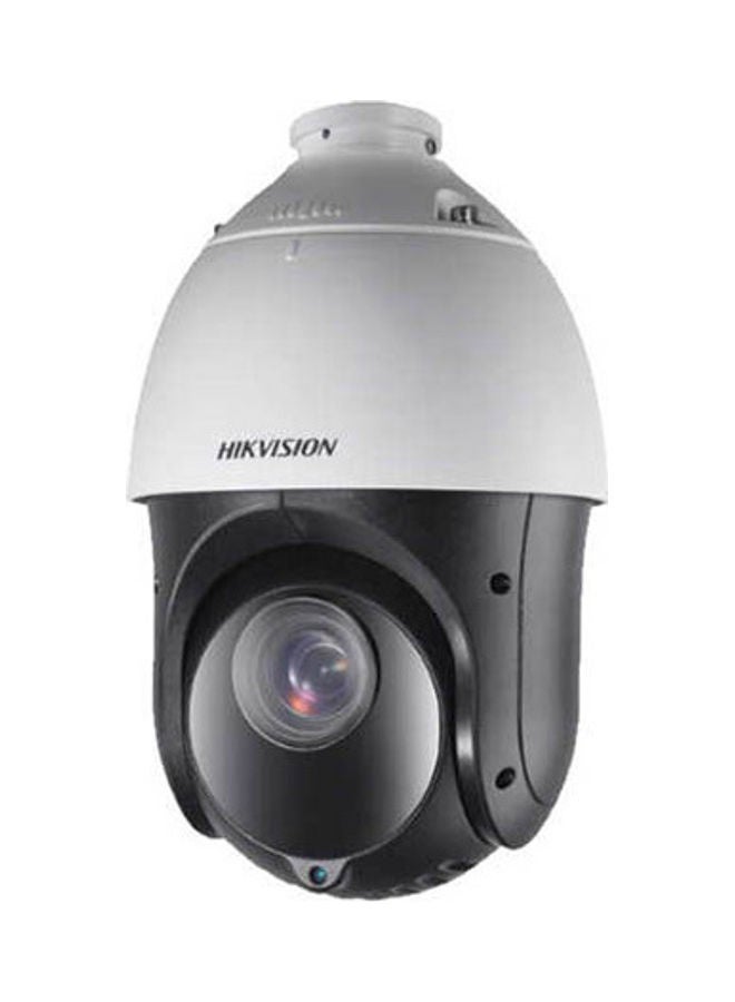 DS-2DE4425IW-DE(T5) 4MP Outdoor PTZ Network Camera, 25x Optical Zoom, 100m IR Range, H.265+ Video Compression, 120dB Wide Dynamic Range (WDR), IP66 Weatherproof, PoE, Remote Viewing, Auto Tracking, Motorized Focus, 3D Digital Noise Reduction (DNR), Auto-Iris, Smart Detection, ONVIF Compatible, and Edge Storage