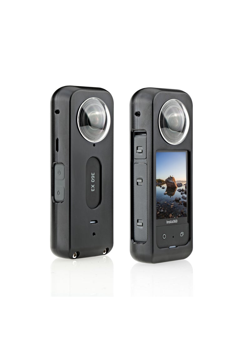 Aluminum Protective Case for Insta 360 X3 Camera Black