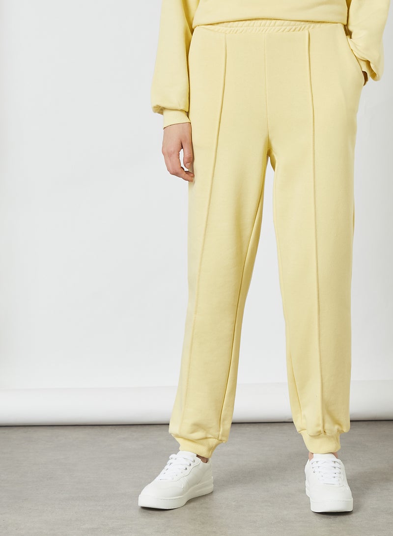 Plain Sweatpants Yellow