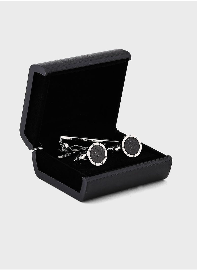 Cufflink & Tie Pin Set In Gift Box