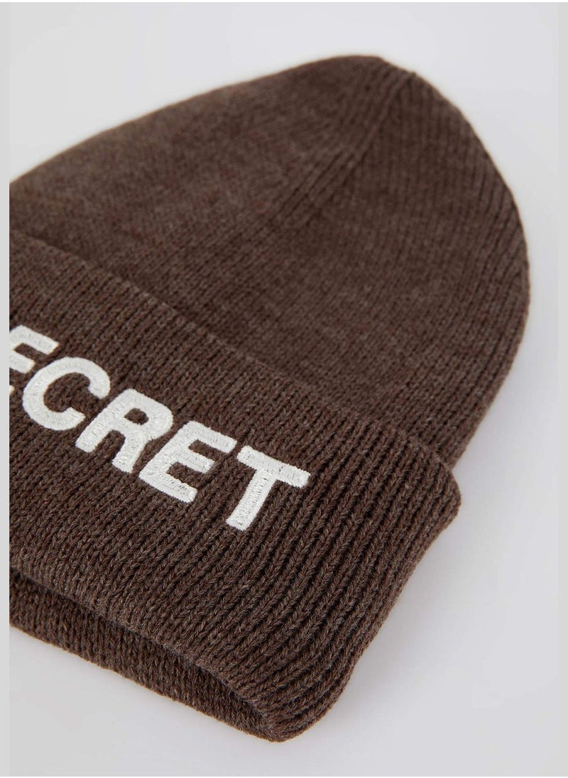 Secret Print Knit Beanie