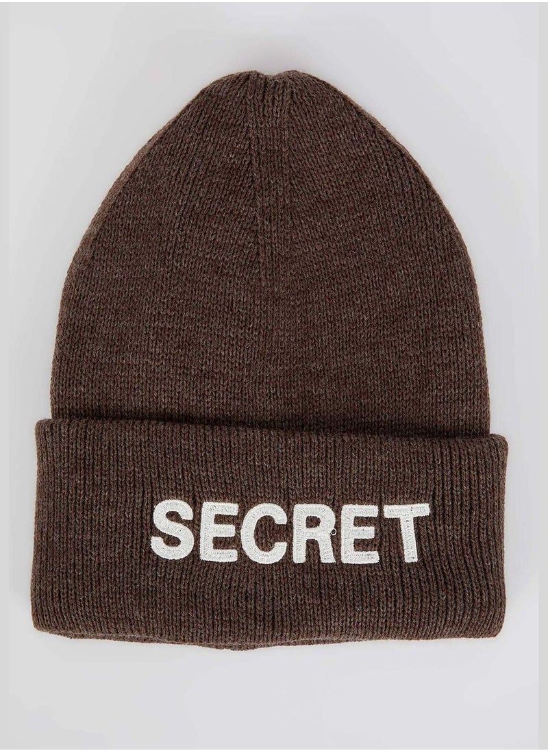 Secret Print Knit Beanie